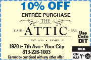Special Coupon Offer for The Attic Cafe